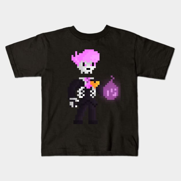 Pixel Lewis ghost Kids T-Shirt by namdecent